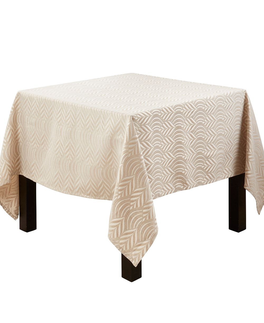 Saro Lifestyle Exquisite Jacquard Design Tablecloth, 72"x72"