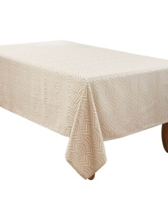 Saro Lifestyle Exquisite Jacquard Design Tablecloth, 72"x120"