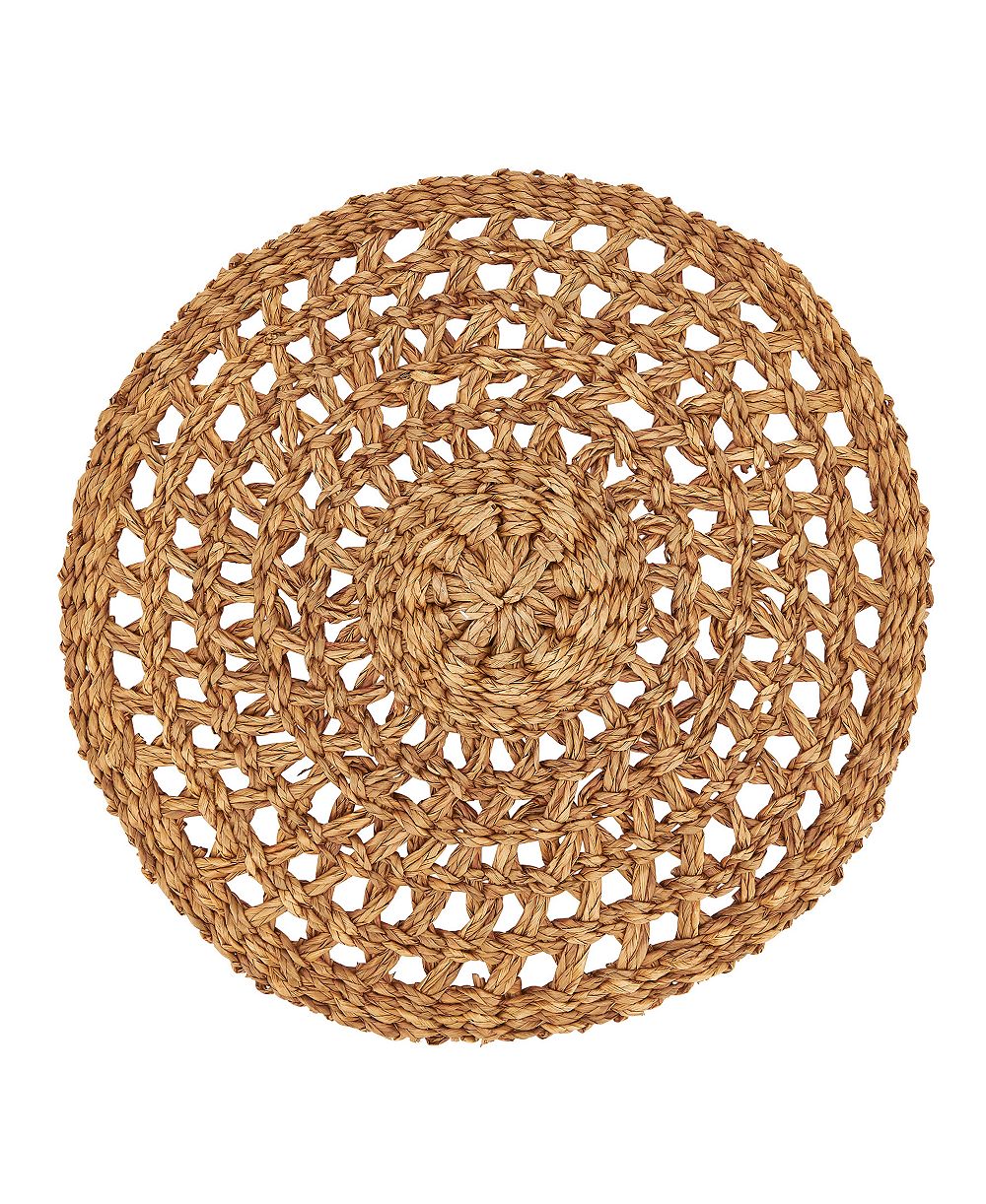 Saro Lifestyle Rustic Charm Seagrass Placemat Set of 4,15"x15"