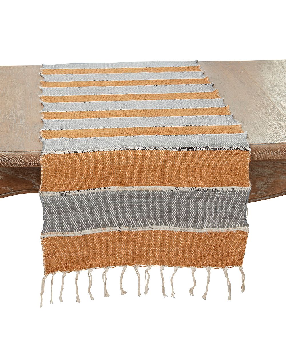 Saro Lifestyle дорожка для стола Boho Chic Fringe-Edged