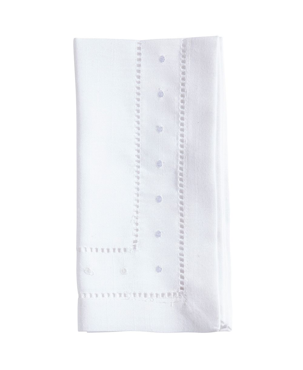 Saro Lifestyle набор салфеток для ужина Classic Hemstitch с вышитым краем, 12 шт, 20"x20"