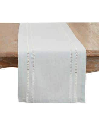 Дорожка для стола Saro Lifestyle Leno Stripe Elegance 13"x72"