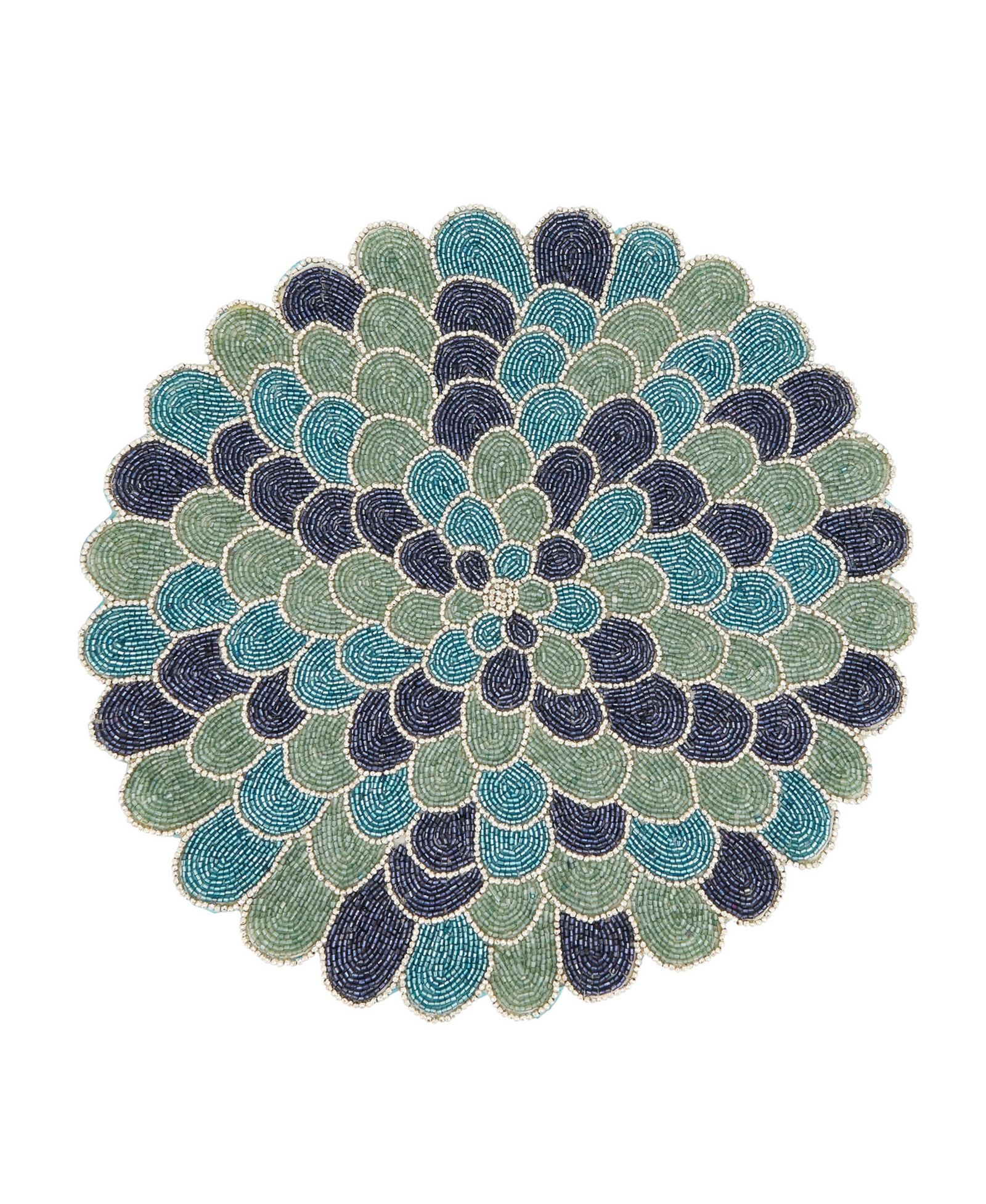Saro Lifestyle набор из 4 подстановочных салфеток Peacock Glamour 14"x14"