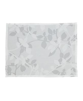 Saro Lifestyle Sheer Elegance Burnout Voile Vine Design Placemat Set of 4, 13"x19"