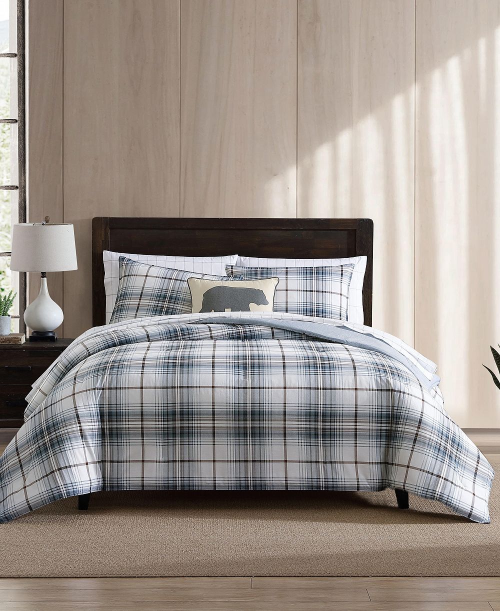 Комплект из 3 одеял Eddie Bauer Alder Plaid reversible, Full/Queen