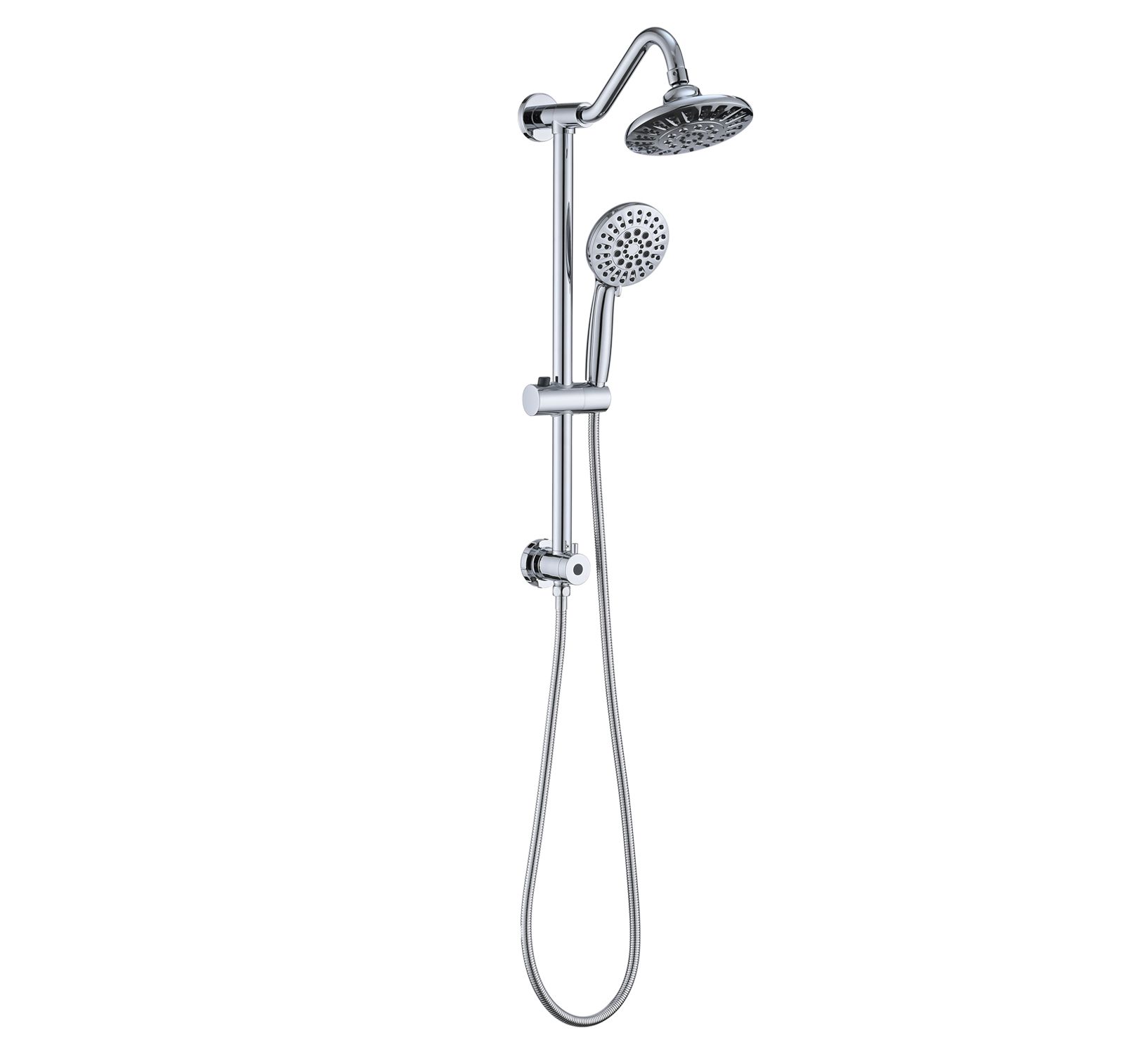 6 Inch Rain Shower Head With Handheld Shower Head Bathroom Rain Shower System