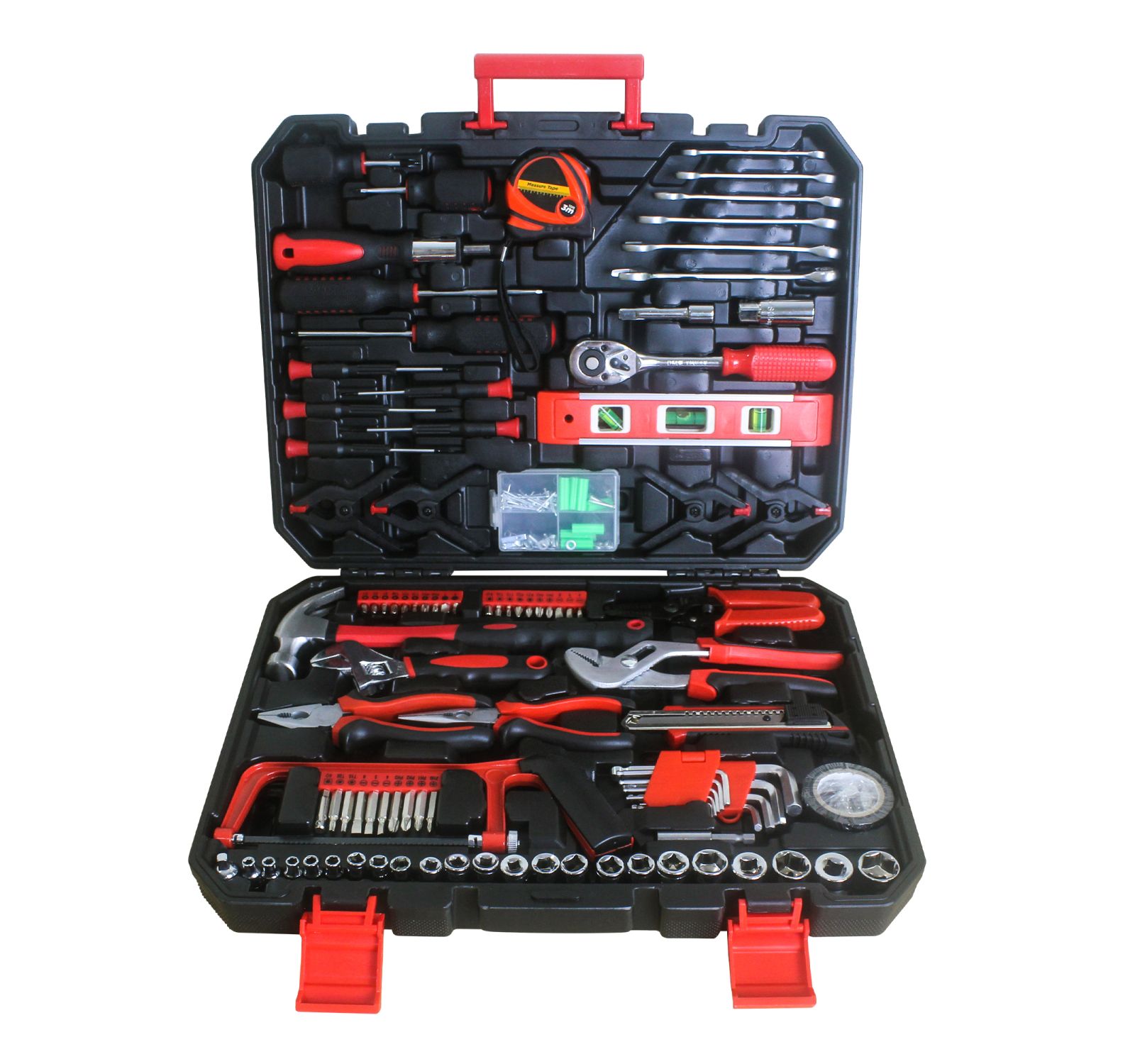 Streamdale Black Hand Tool Box With Toolset 238 Pieces