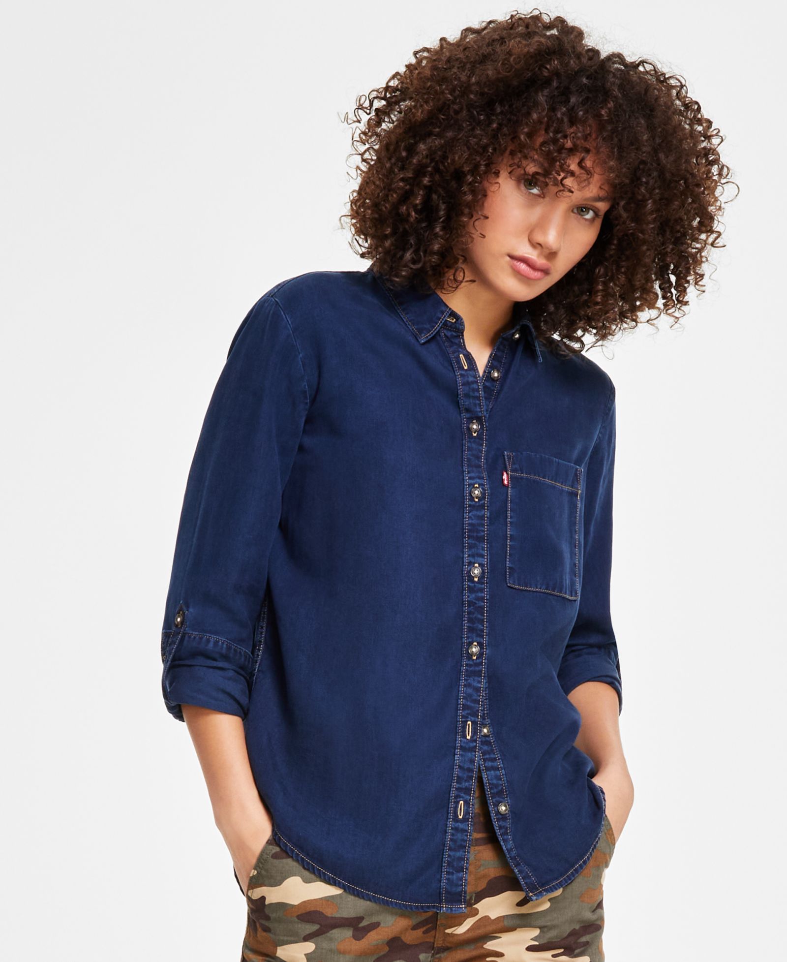 Женская рубашка Levi's Women's Darlene Collared Button-Front