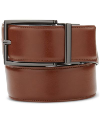 Мужской кожаный ремень Perry Ellis Portfolio Bonded Leather