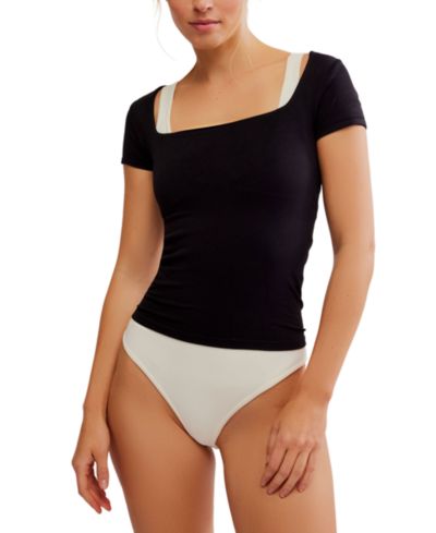 Женская облегающая футболка Free People Clean Lines Slim-Fit Baby