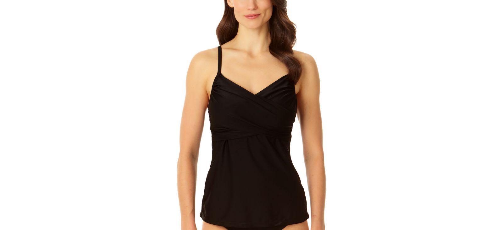 Coppersuit Women's Copper Control Cross Front Tankini Top