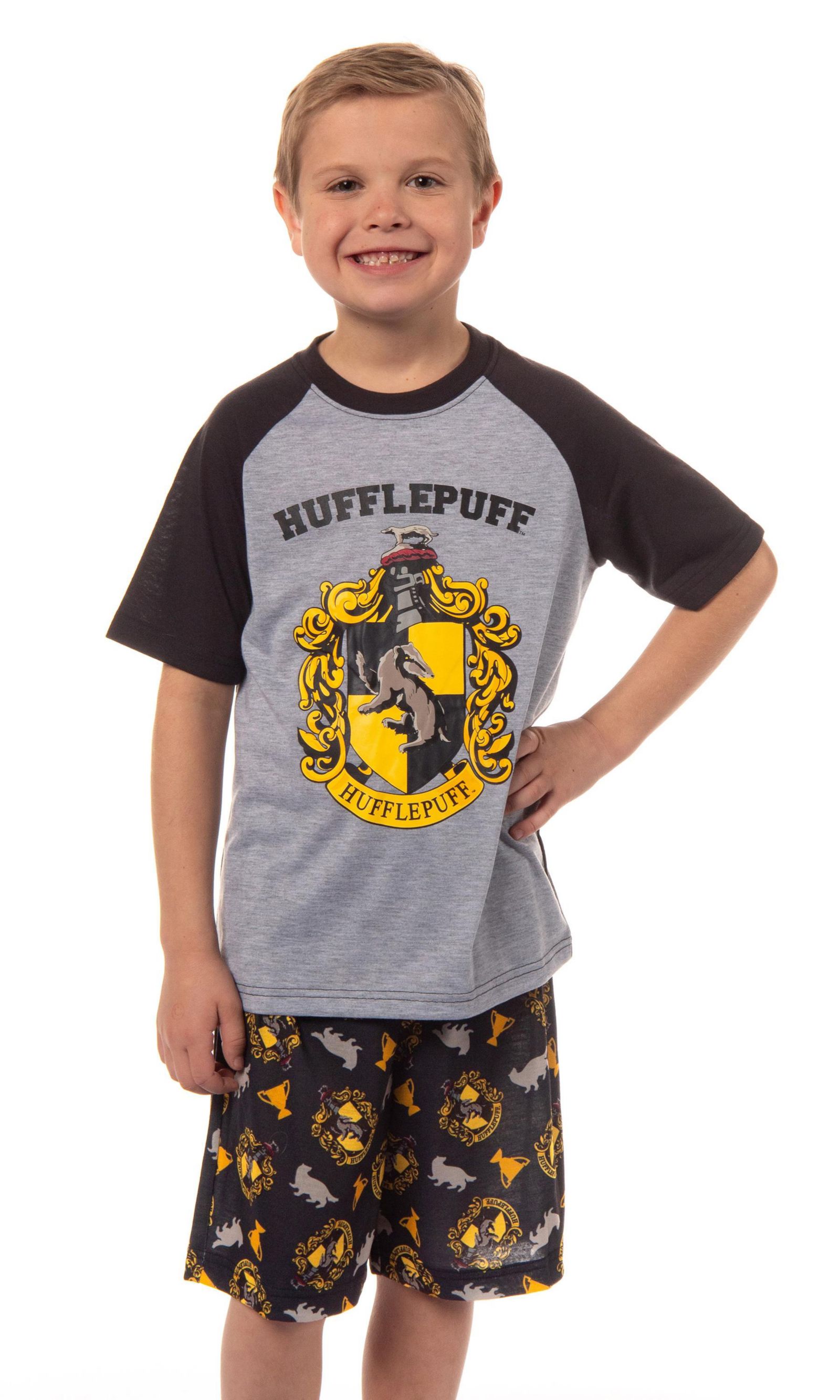 Детский комплект пижамы Harry Potter Hogwarts Castle All Houses 2 Piece Raglan
