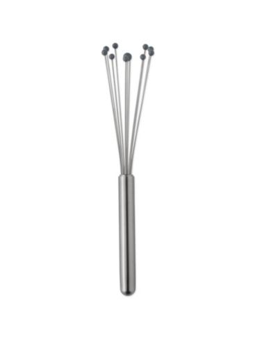 RSVP International Endurance 18/8 Stainless Steel 10" x 2.25" Silicone Ball Whisk