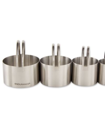 RSVP International Endurance 4 Piece Round Nesting Biscuit Cutters Set