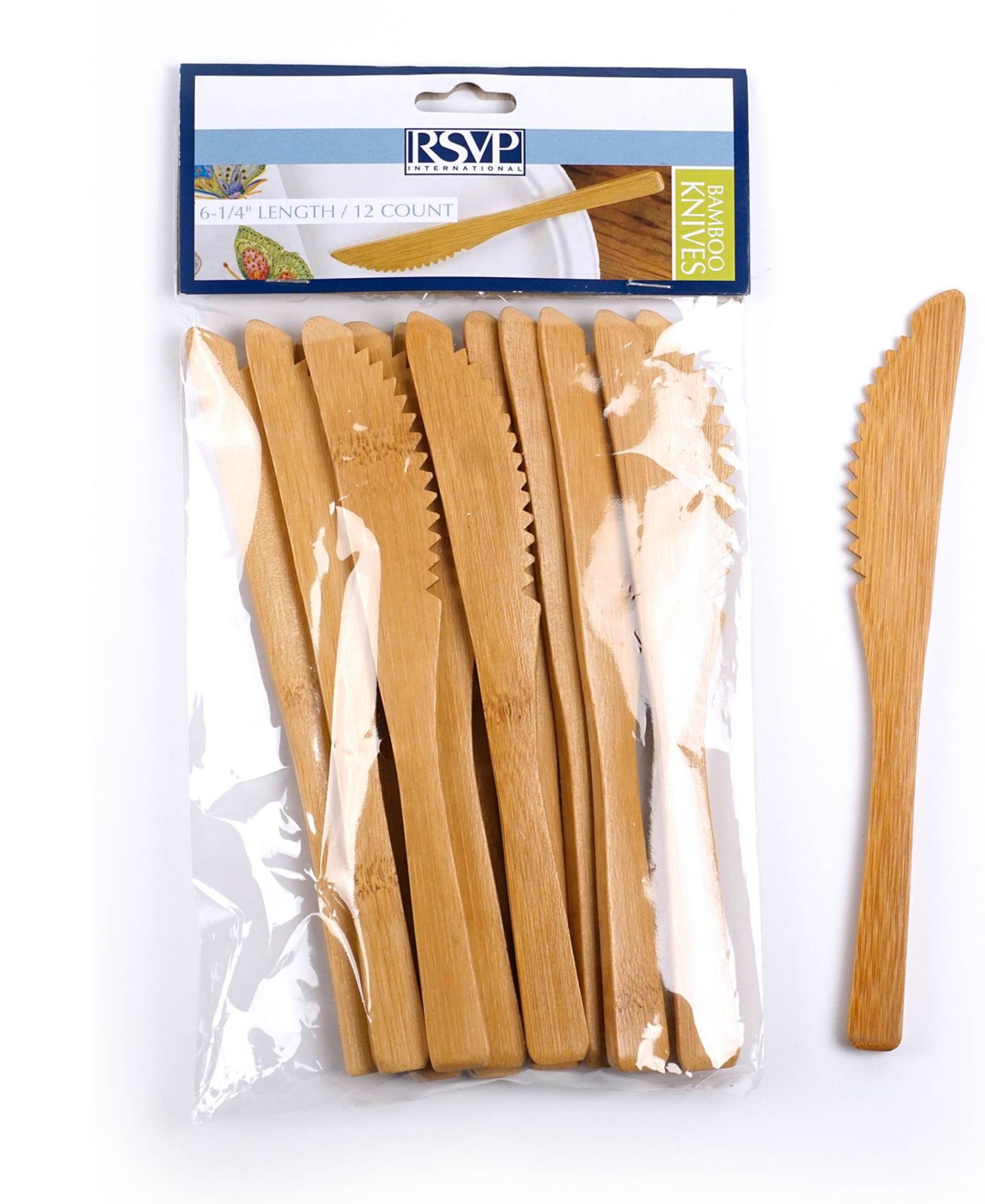 RSVP International Wood 12 Piece 6"Knife Set