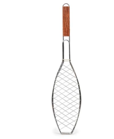 RSVP International Rosewood Wire 26"x6"x2" BBQ Fish Basket