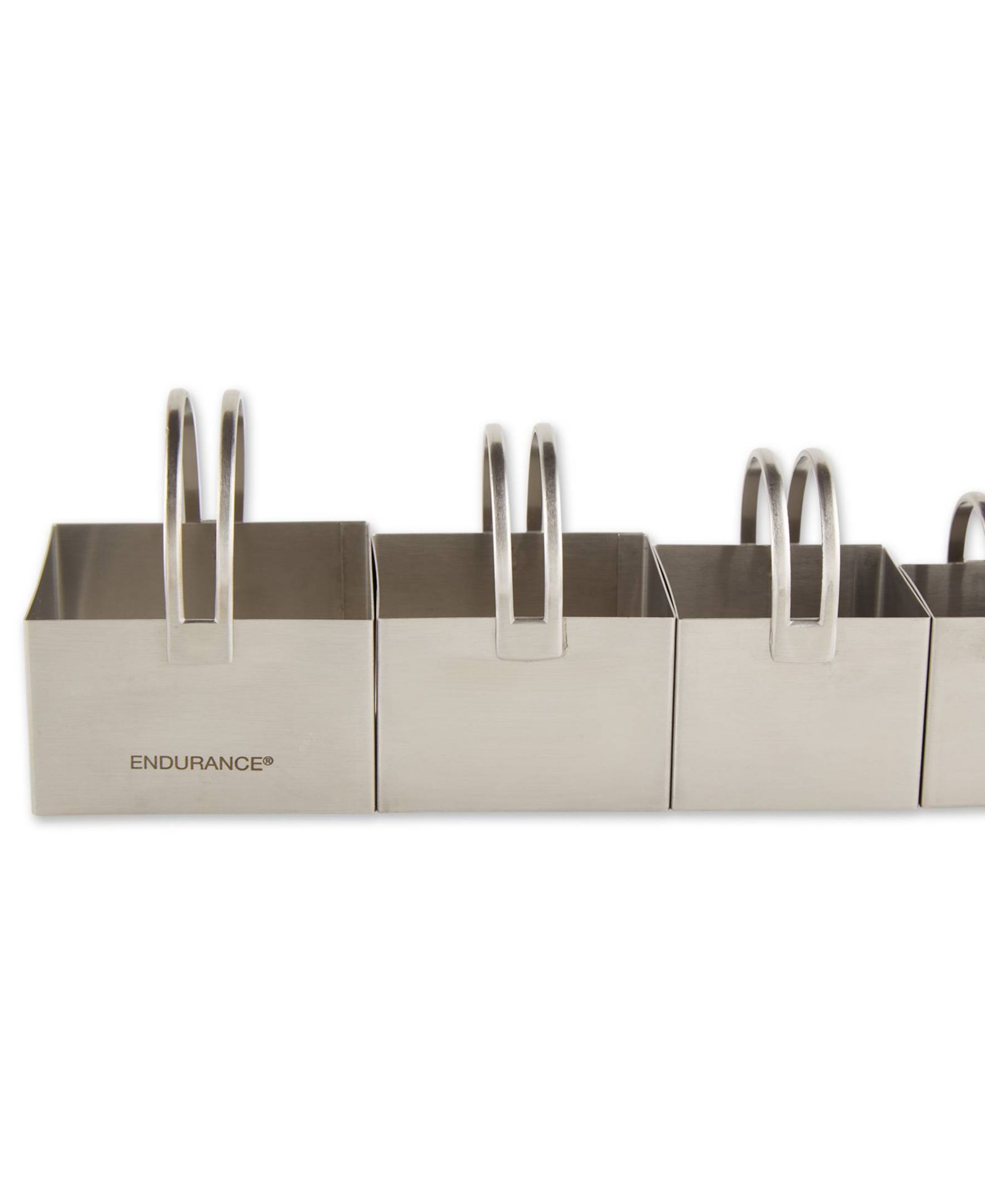 RSVP International Endurance 4 Piece Square Nesting Biscuit Cutters