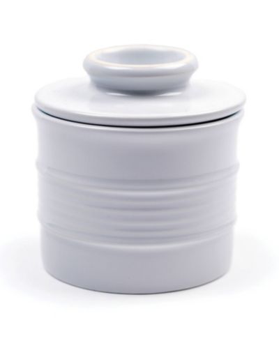 RSVP International Stoneware White 3.7" Diameter Butter Pot