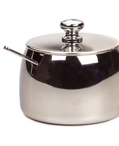 RSVP International Endurance 18/8 Stainless Steel 8 ounce Sugar Bowl Spoon