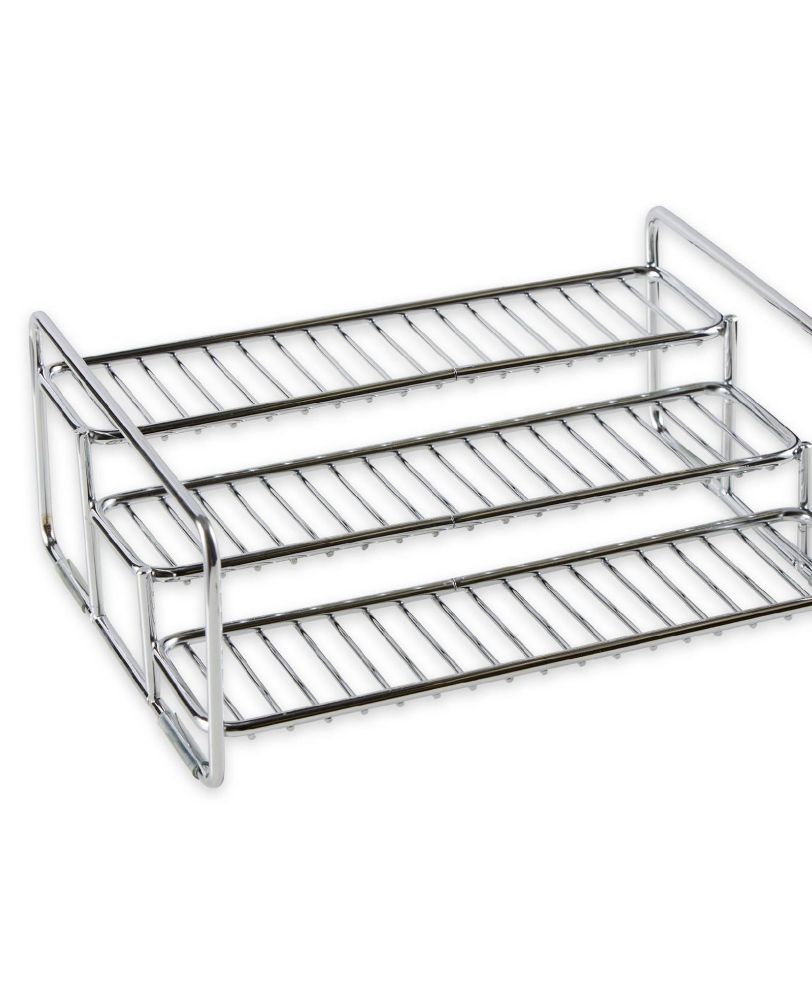 Стеллаж для специй и банок RSVP International из нержавеющей стали 11" x 8.5" x 4" 3 яруса
