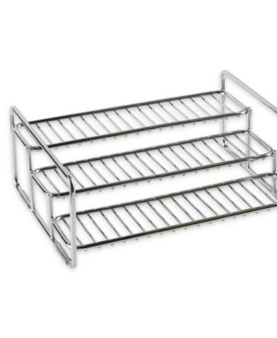 Стеллаж для специй и банок RSVP International из нержавеющей стали 11" x 8.5" x 4" 3 яруса