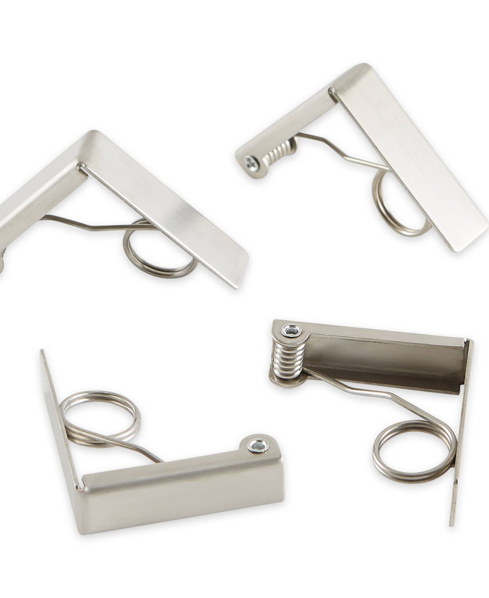 RSVP International Endurance Stainless Steel 4 Piece Tablecloth Clip Set