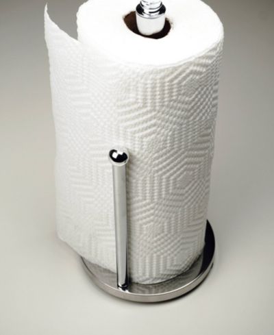 RSVP International Stainless Steel 6" x 13.8" Paper Towel Holder