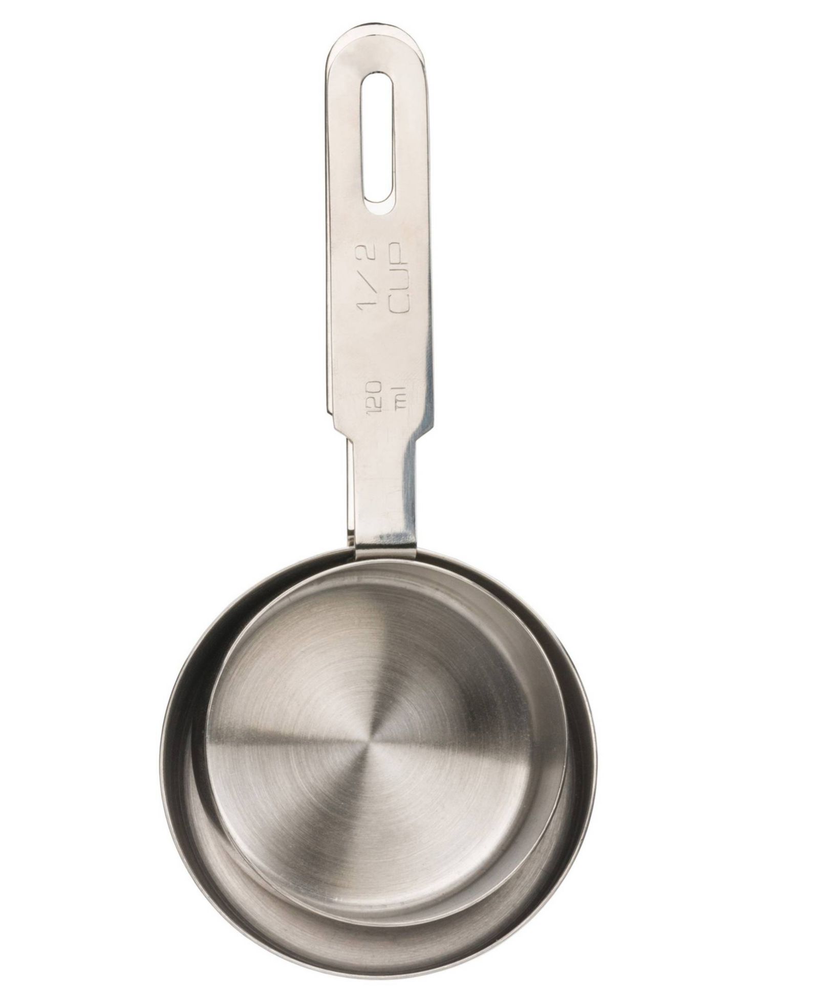 RSVP International Endurance Stainless Steel 1 Cup Single Measuring Cup