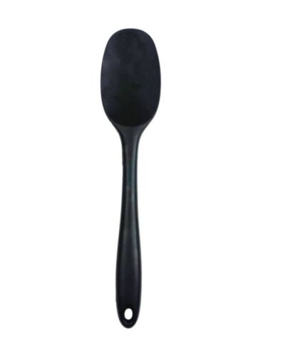 RSVP International Silicone Coated Steel 11" x 2.25" Ela Series Black Spoon