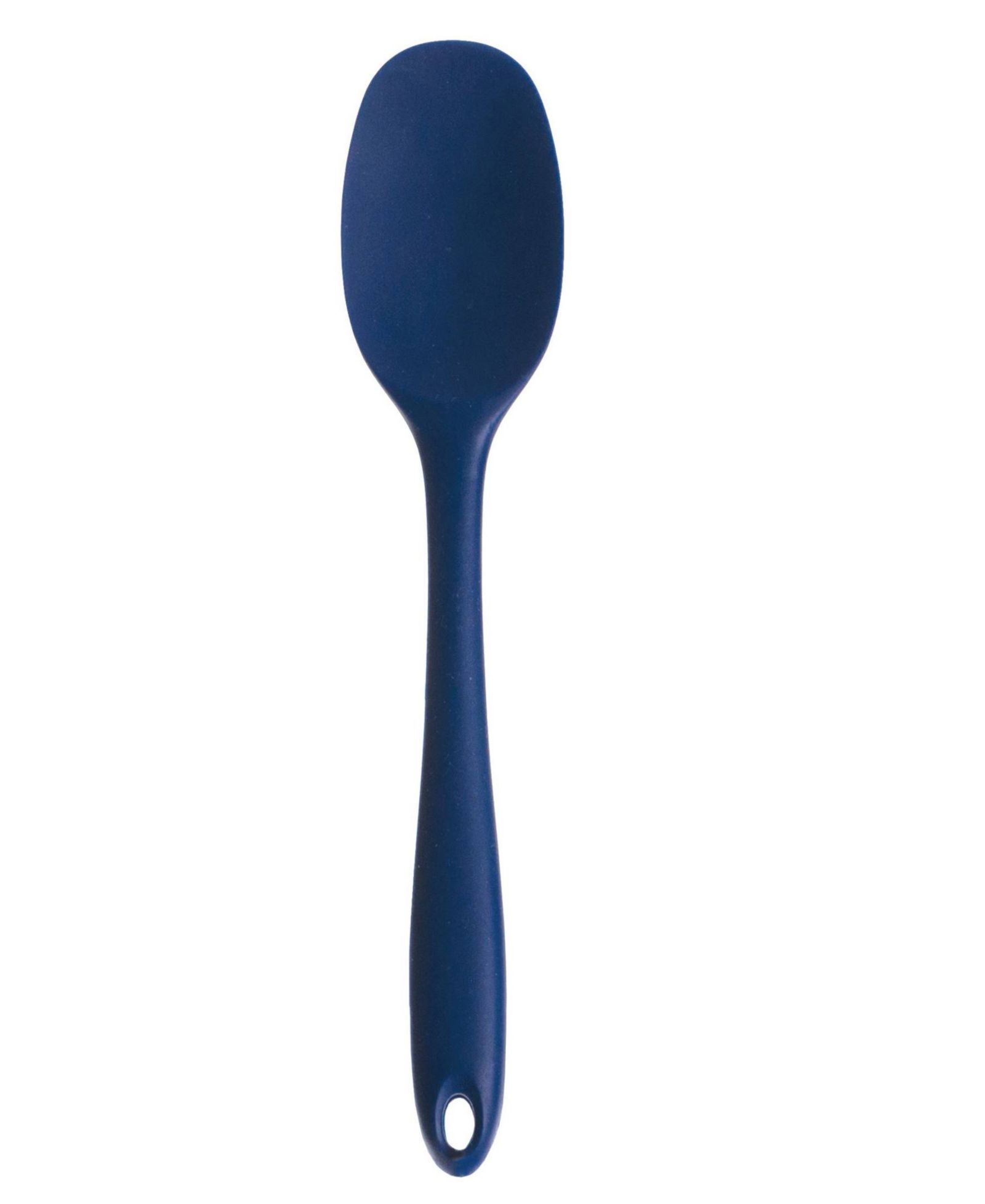 RSVP International Silicone Coated Steel 11" x 2.25" Ela Series Blue Spoon