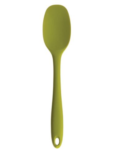 RSVP International Silicone Coated Steel 11" x 2.25" Ela Series Green Spoon