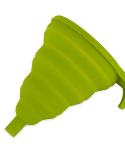 RSVP International Silicone 5.25" D Collapsible Green Funnel