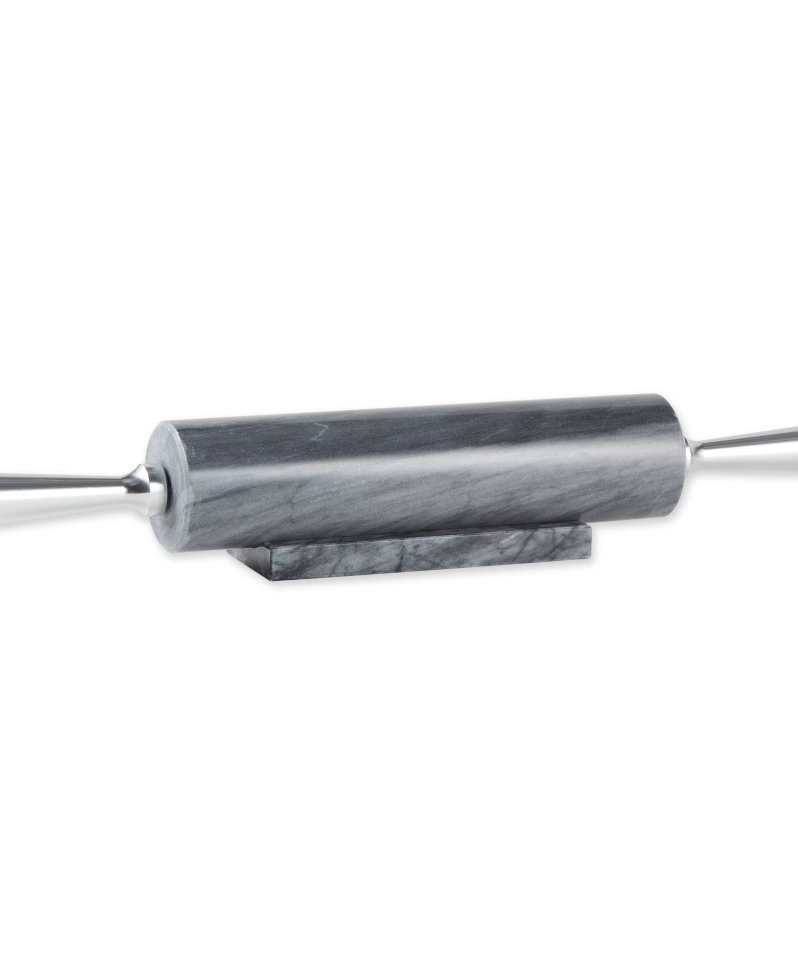 RSVP International 17.5" Grey Marble Rolling Pin with Stand
