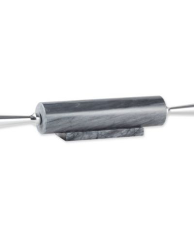 RSVP International 17.5" Grey Marble Rolling Pin with Stand