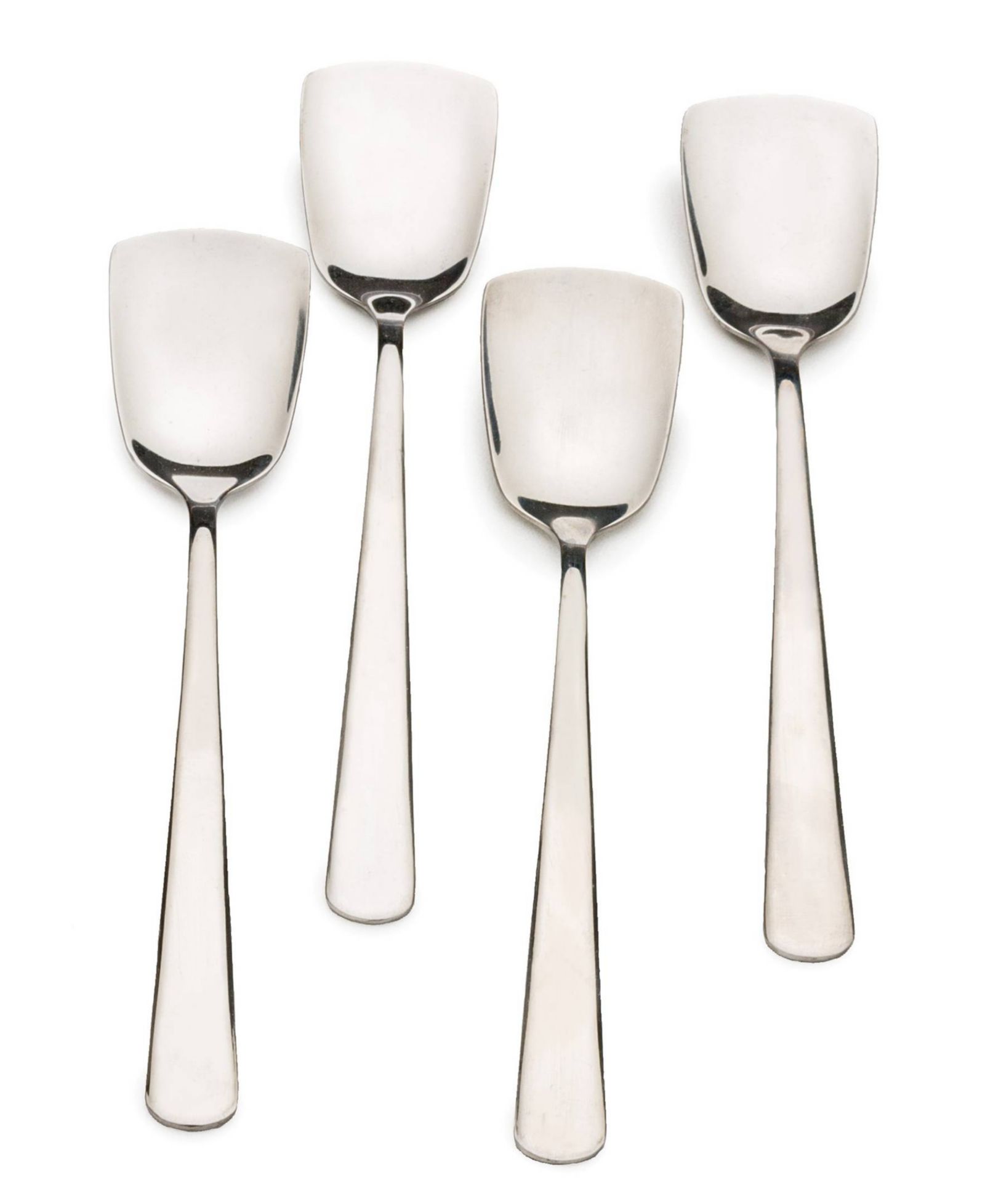 RSVP International Endurance Stainless Steel 4 Piece 6" Ice Cream Spoons Set