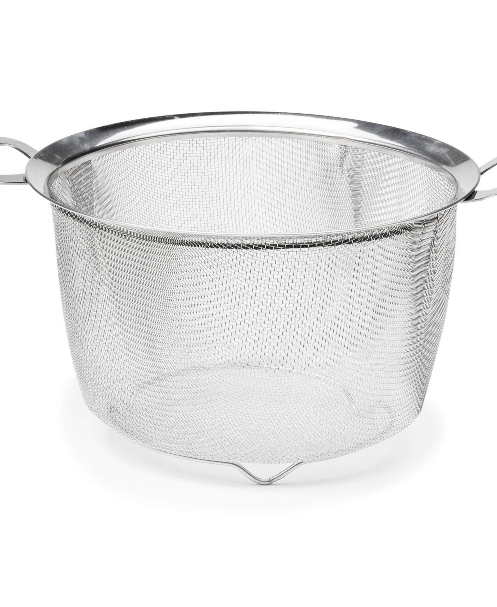 RSVP International Endurance Stainless Steel 4 Quart Wide Rim Mesh Colander Basket