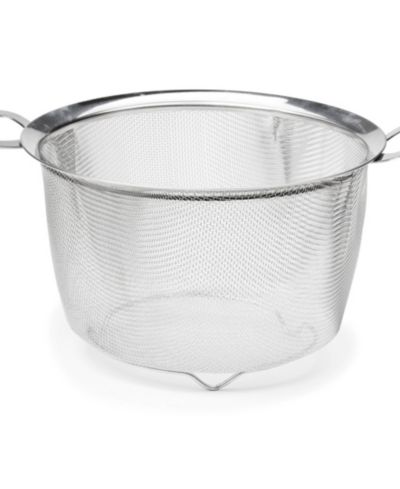 RSVP International Endurance Stainless Steel 4 Quart Wide Rim Mesh Colander Basket
