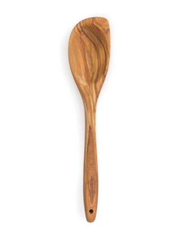 RSVP International Olive Wood 12" x 3" Curved Spoon