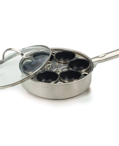 RSVP International Endurance Stainless Steel 6 Egg Poacher Set
