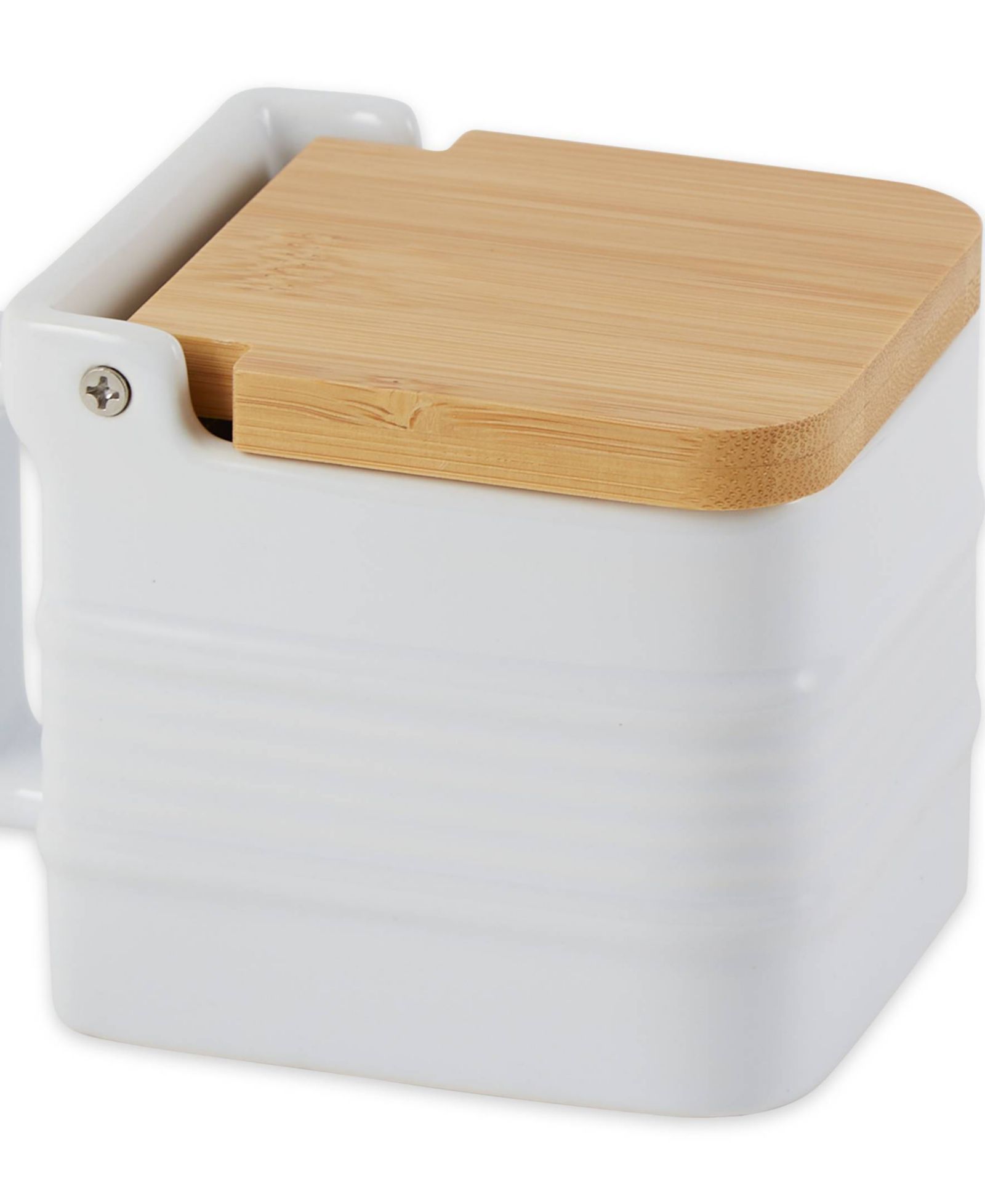 RSVP International Stoneware 5x3x4" Salt Box