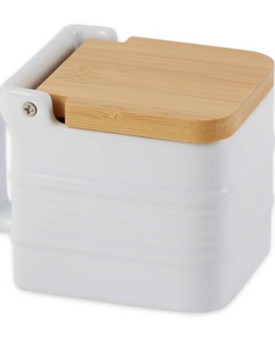 RSVP International Stoneware 5x3x4" Salt Box