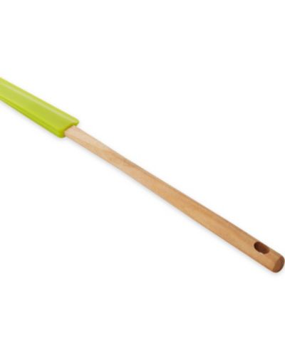 RSVP International Silicone Wood 12x1" Green Skinny Spatula