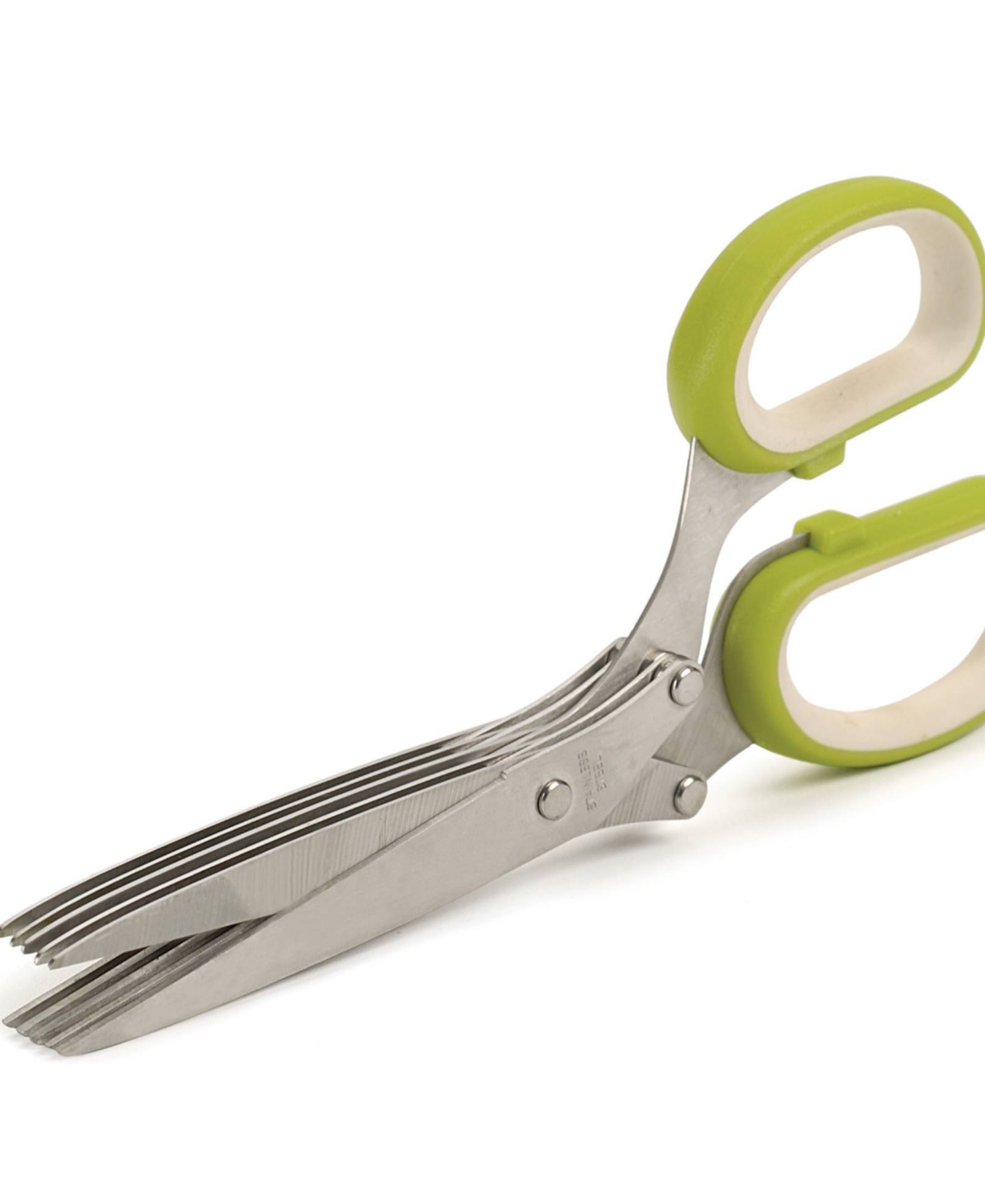 RSVP International Stainless Steel Plastic 8x3" Kitchen Helpers Herb Scissors