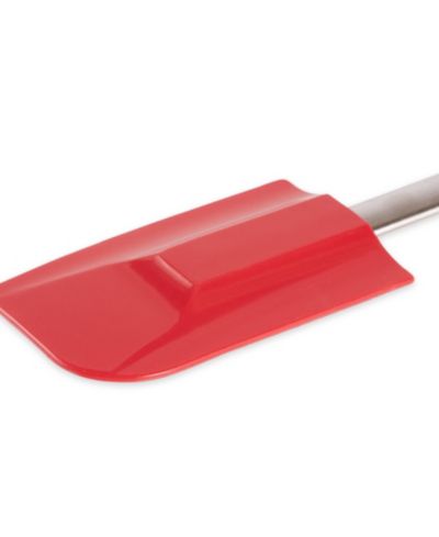 RSVP International Endurance Stainless Steel Silicone 11.25" x 2.75" Red Spatula