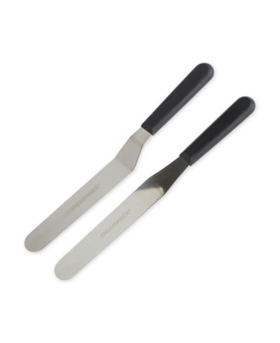 RSVP International Endurance Stainless Steel 2 Piece Large Icing Spatula Set