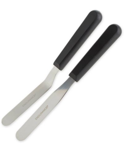 RSVP International Endurance Stainless Steel 2 Piece Small Icing Spatula Set