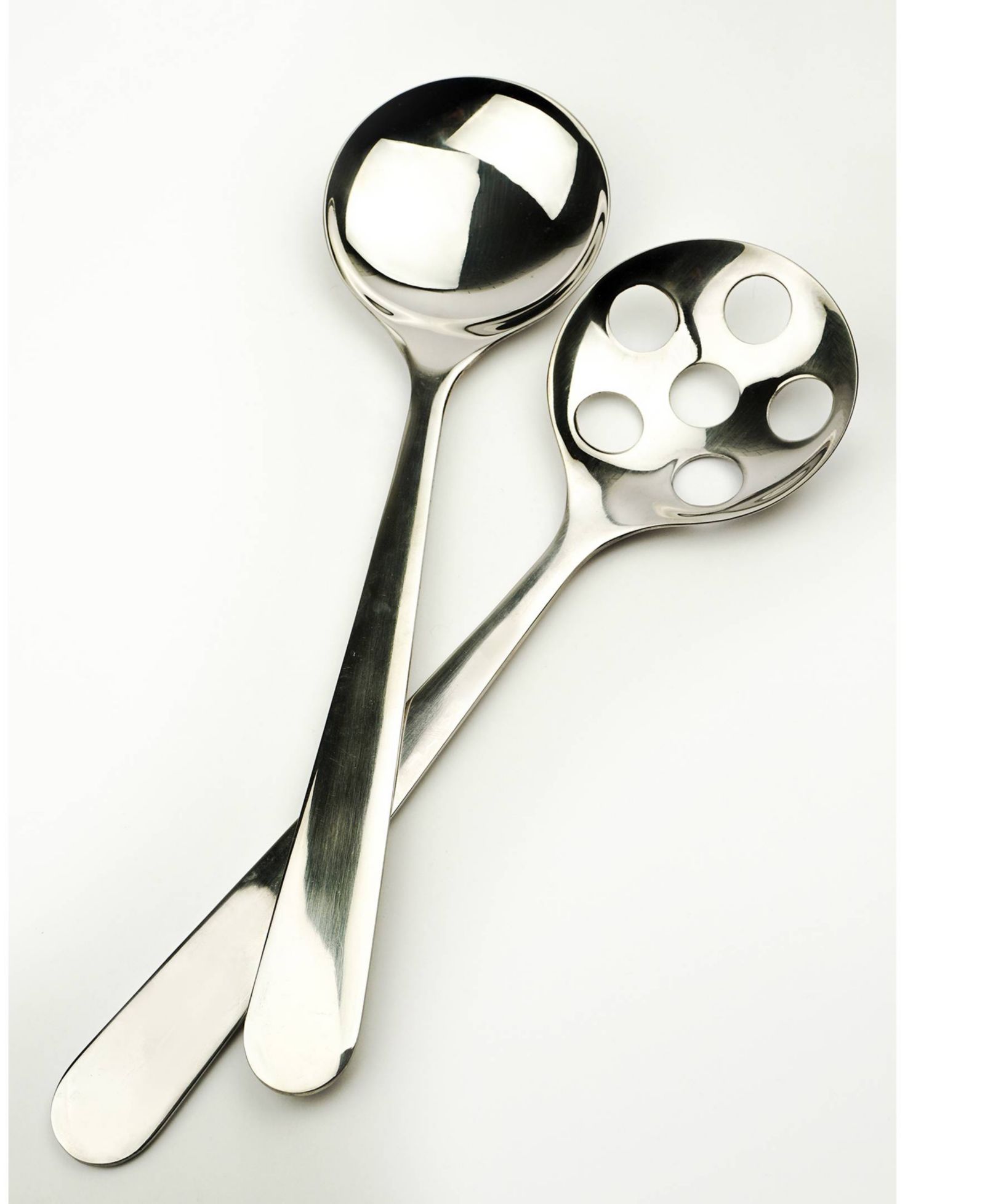 RSVP International Endurance Stainless Steel 2 Piece 11" Salad Spoons Set