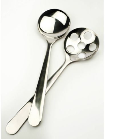 RSVP International Endurance Stainless Steel 2 Piece 11" Salad Spoons Set