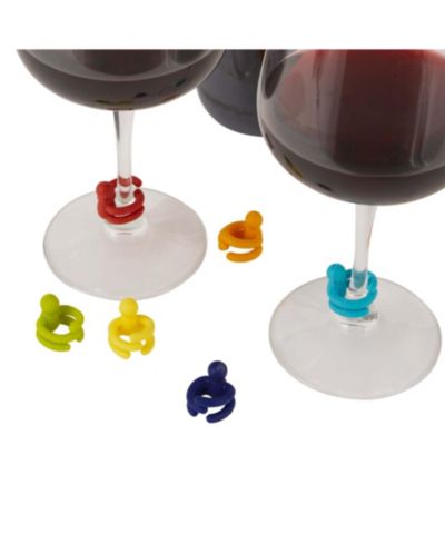 Набор маркеров для бокалов RSVP International Basic Silicone Stemware 6 Piece