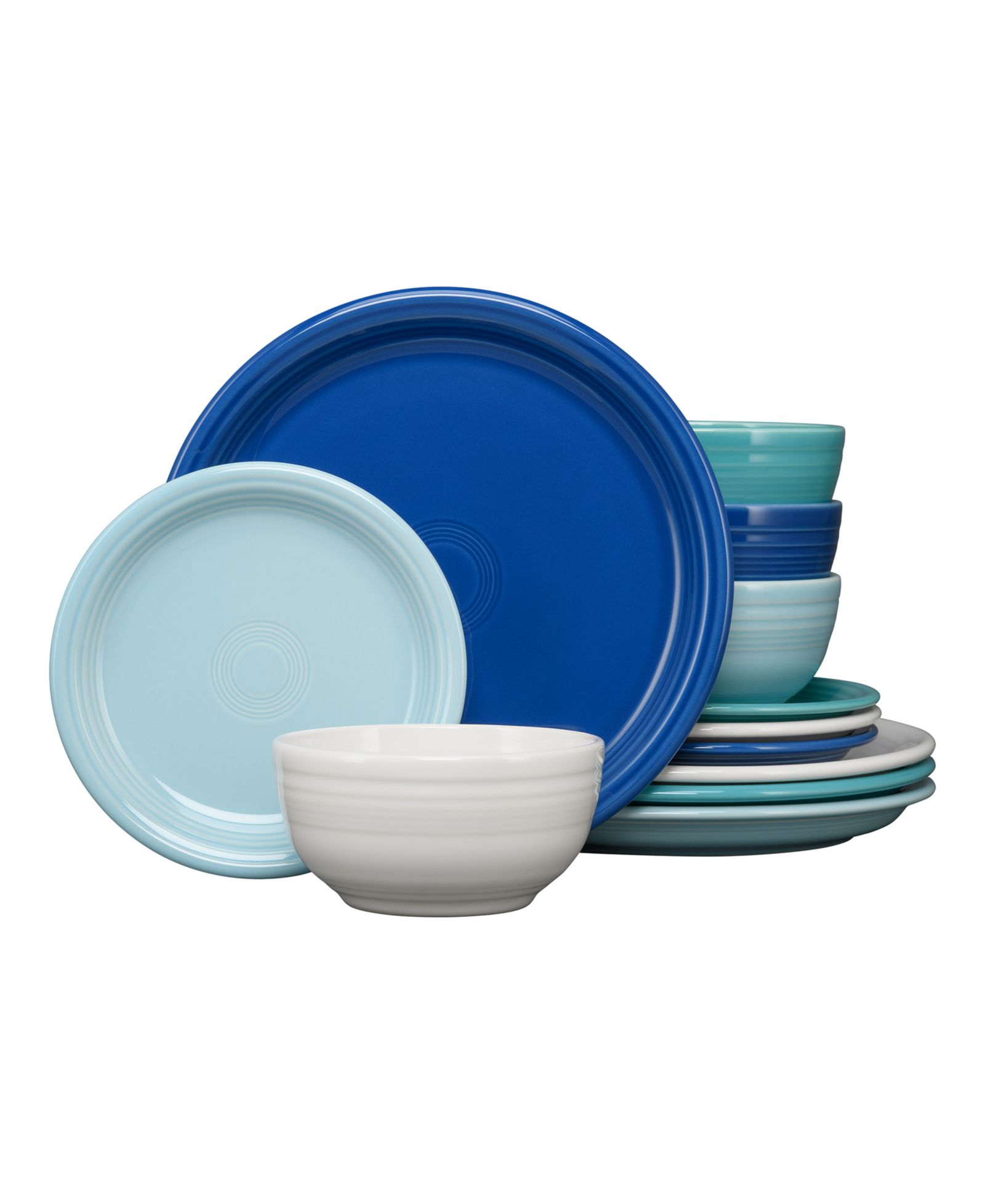 Fiesta Набор столовой посуды Mixed Coastal Blues 12 Pc.